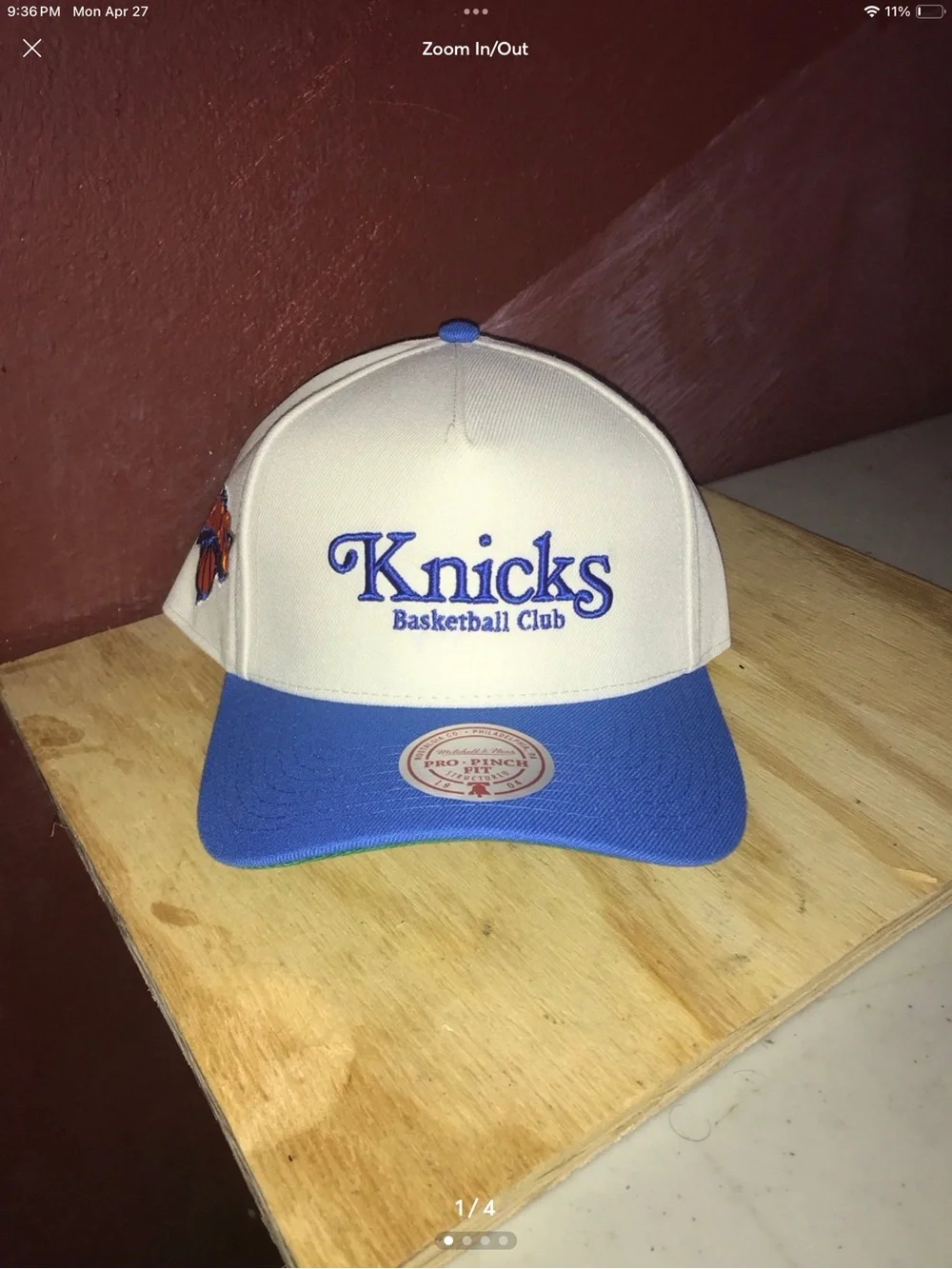 Knicks Basketball Club Blue and Cream Cap Brand New SnapBack NBA sports - Picture 1 of 4